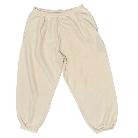 na nin Pants - NA NIN Women’s Cream color Sweat Pants Size XL with pockets